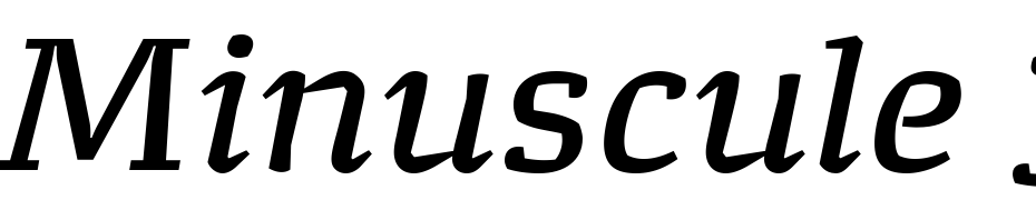 Minuscule 3 Italic cкачати шрифт безкоштовно